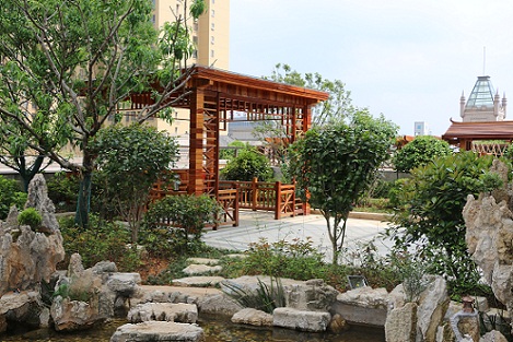 常德上川園林景觀工程有限公司,別墅庭院,小橋流水、假山,水池凈化,溫泉,防腐木,碳化木,花園木,亭子,木屋